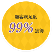顧客満足度98％獲得